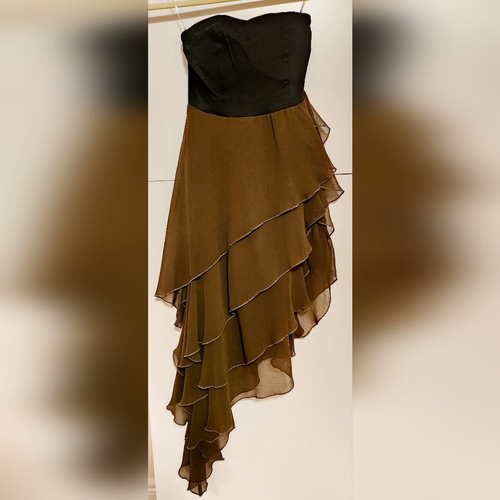High-low tube dress